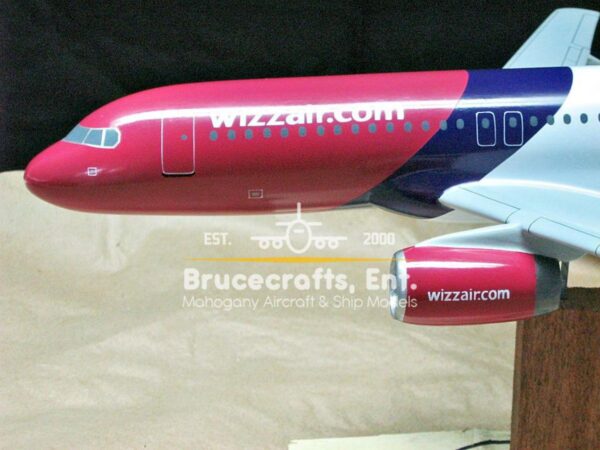 Model of A320 Wizzair with detailed craftsmanship.